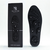Magnetic foot technology and foot arch support for all three arches insoles for flat feet. Sole Evolution shoe inserts for foot and heel pain. Free UK shipping over £75. 